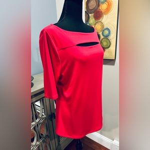 Carmen Red Peekaboo Top XL